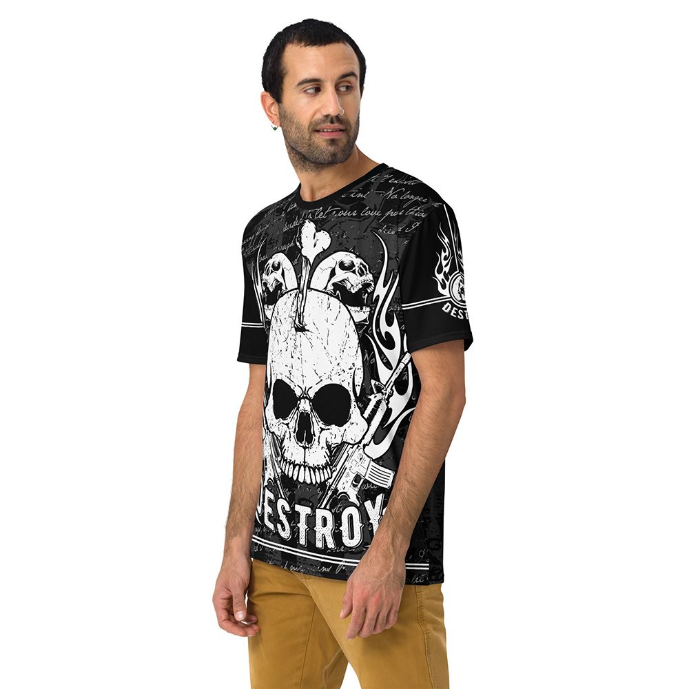 DESTROY Skulls And Guns Uni-Sex Graphic T-Shirt 9 Toasted Styles