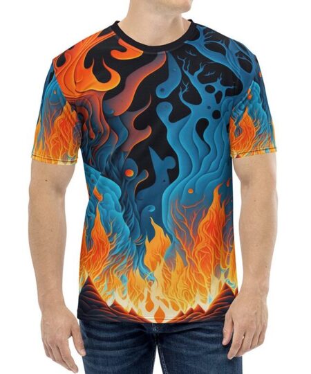 Fire And Ice V1 Graphic T-Shirt 9 Toasted Styles