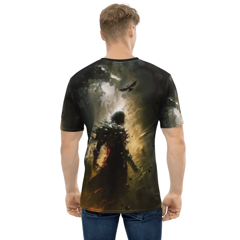Hell Bound Warrior All Over Print Uni-Sex Graphic T-Shirt - Image 2