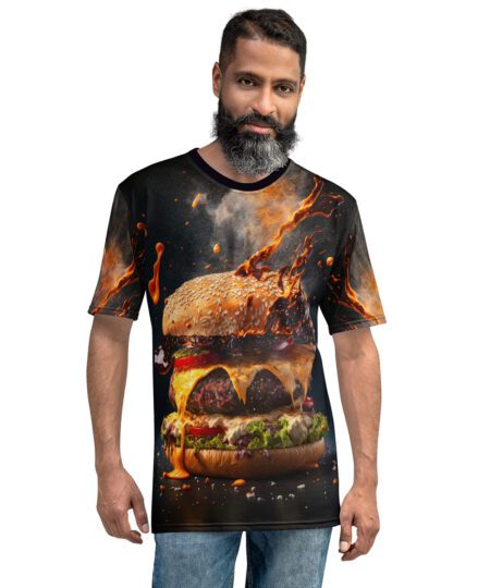 Tasty Burger All Over Print Uni-Sex / Men's Graphic T-Shirt