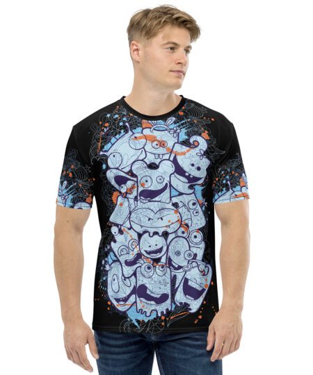 Cute Monster All Over Print Uni-Sex / Men's Graphic T-Shirt