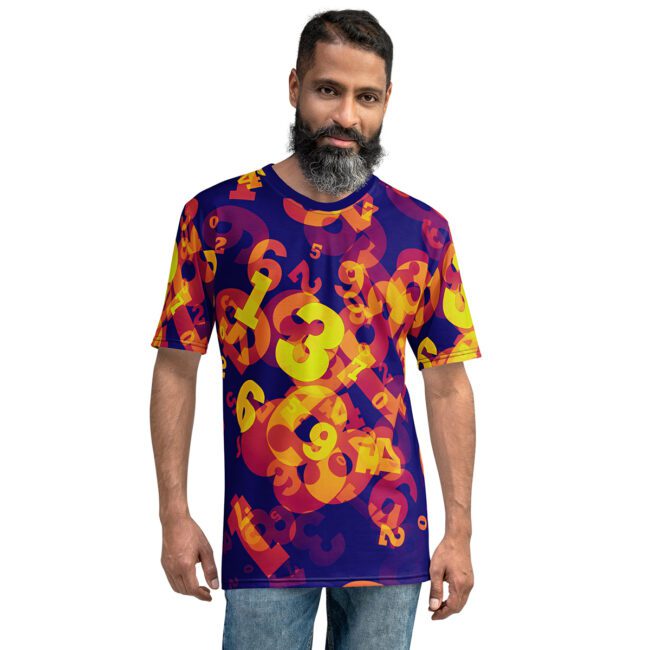 Colorful Numbers Uni-Sex / Men's Graphic T-Shirt