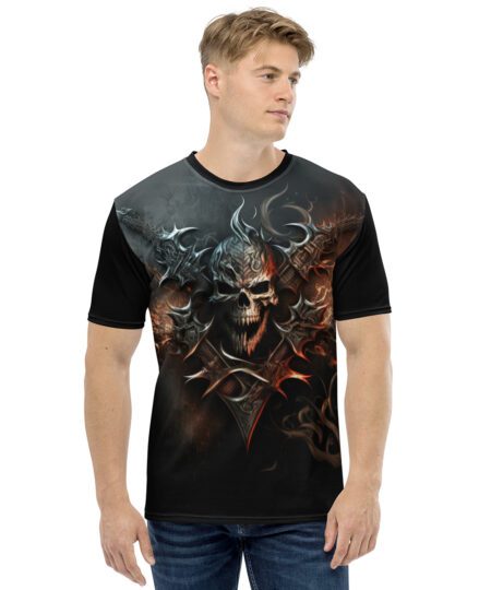 Skull And Swords Fantasy Uni-Sex Graphic T-Shirt
