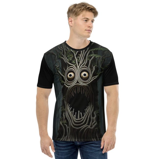 Scary Tree Full Print Graphic T-Shirt