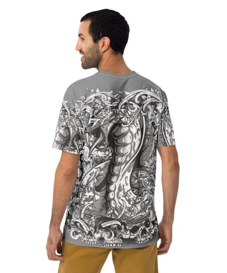 Cobra & Skulls All Over Print Uni-Sex Graphic T-Shirt 8 Toasted Styles