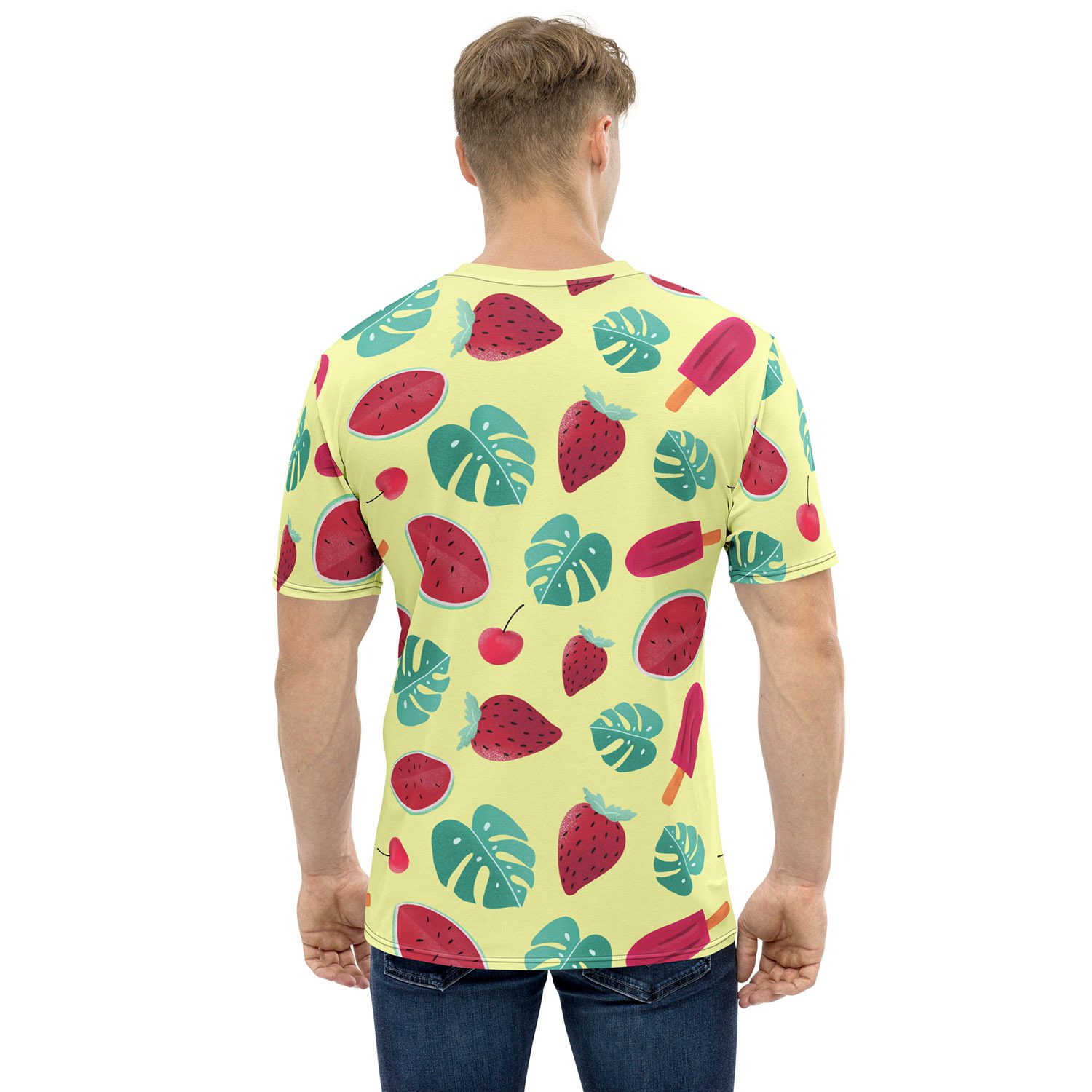 Strawberry And Watermelon Uni-Sex / Men's Graphic T-Shirt 8 Toasted Styles