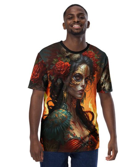 Day of the Dead ,Dia De Los Muertos All Over Print T-Shirt