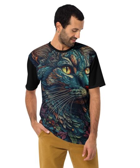 Rainbow Cat All Over Print Uni-Sex Graphic T-Shirt 6 Toasted Styles