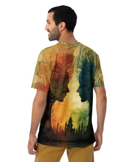Abstract Surreal Colorful Silhouette All Over Print T-Shirt 8 Toasted Styles