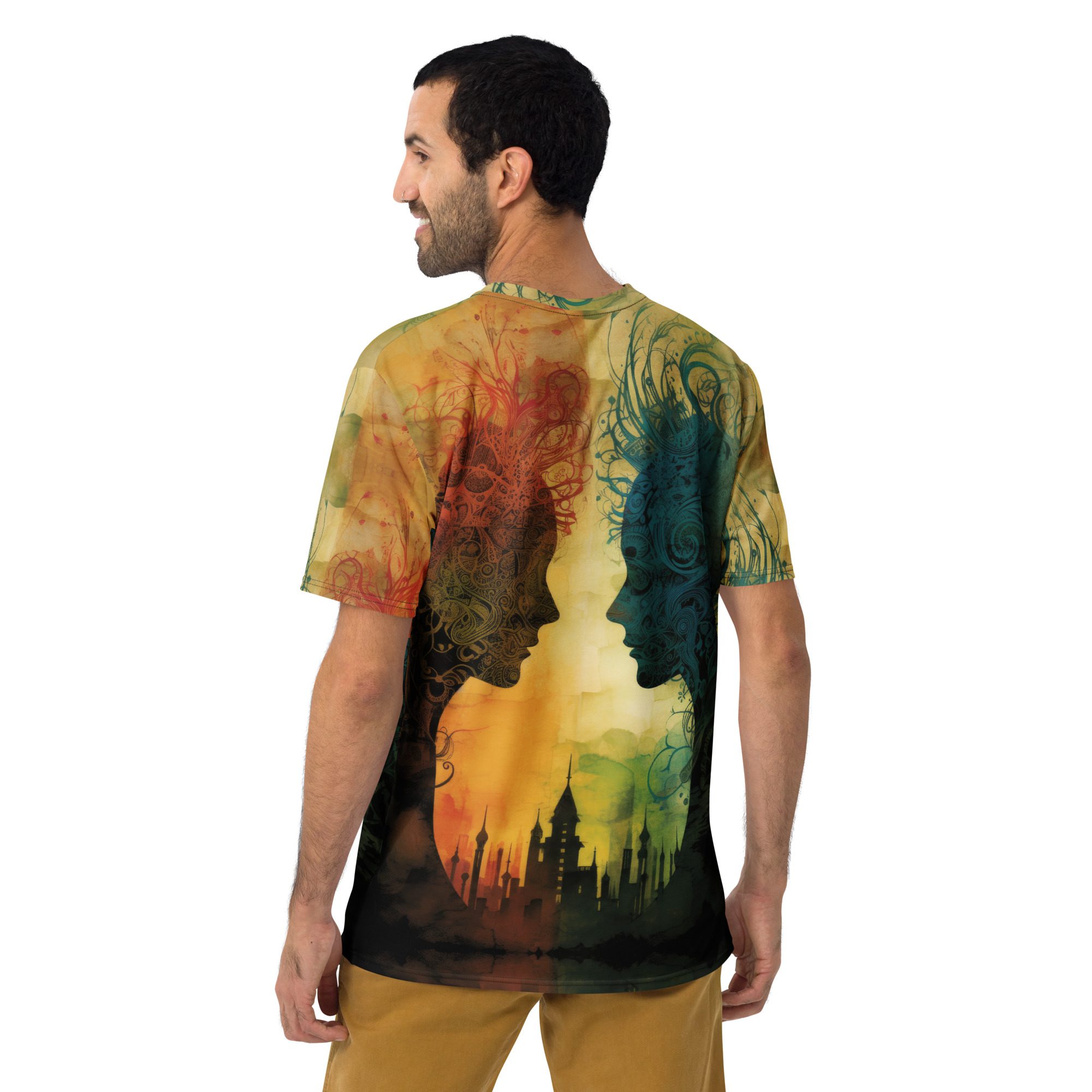 Abstract Surreal Colorful Silhouette All Over Print T-Shirt 8 Toasted Styles