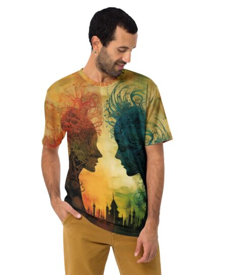 Abstract Surreal Colorful Silhouette All Over Print T-Shirt 10 Toasted Styles