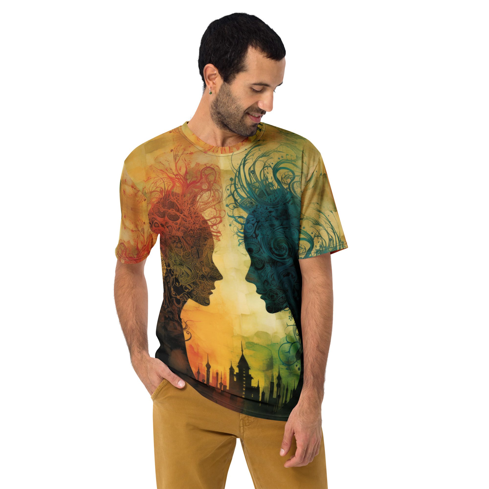 Abstract Surreal Colorful Silhouette All Over Print T-Shirt 10 Toasted Styles