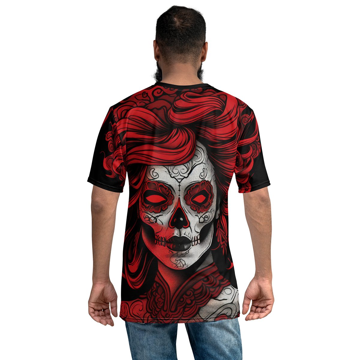la calavera catrina day of the dead uni-sex all over print tshirt