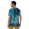 Blue Cracked Weathered All Over Print Uni-Sex T-Shirt
