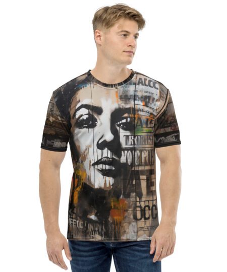 Graffiti All Over Print Uni-Sex T-Shirt