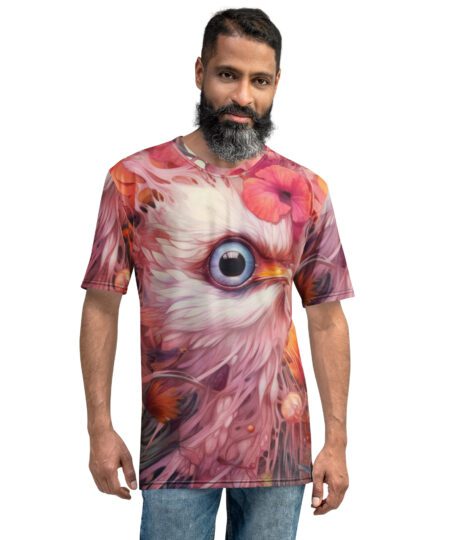 Flowers And Bird Artistic All Over Print Uni-Sex T-Shirt