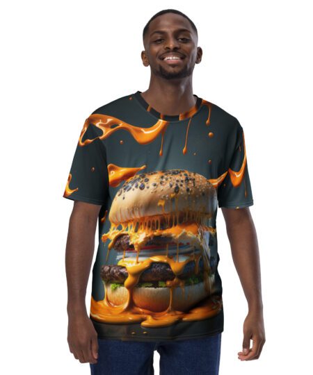 Tasky Burger All Over Print T-Shirt for Men Adn Women