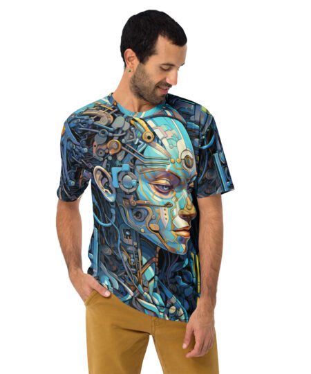 Dynamic Biomechanical Skull #3 All Over Print Uni-Sex T-Shirt