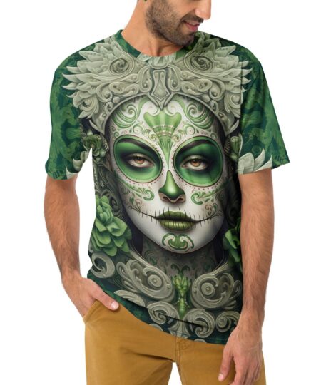 la calavera catrina day of the dead uni-sex all over print tshirt