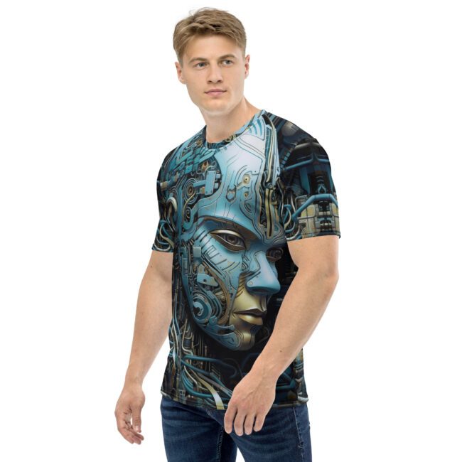 Dynamic Biomechanical Skull #6 All Over Print Uni-Sex T-Shirt