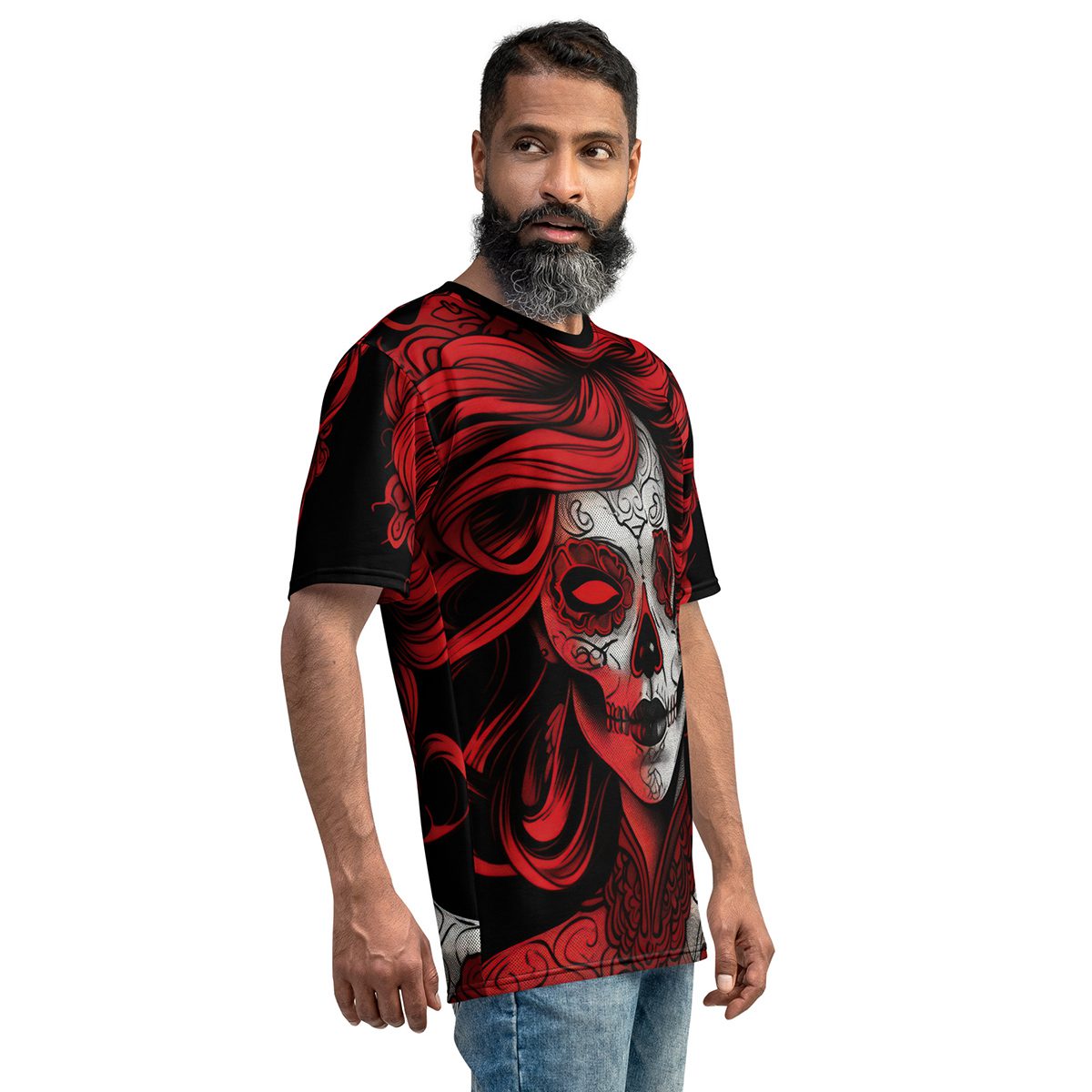 la calavera catrina day of the dead uni-sex all over print tshirt