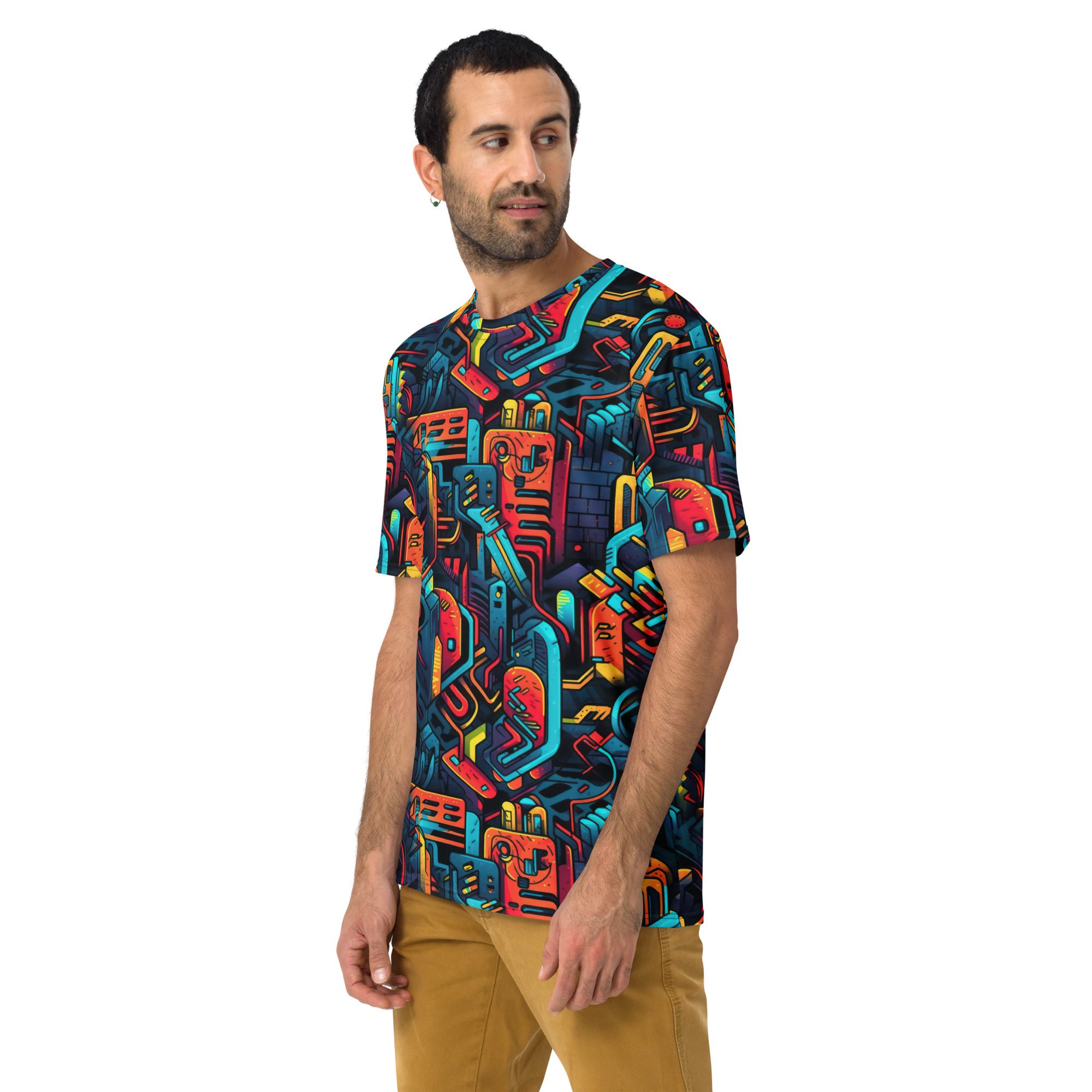 All Over Print Vibrant Graffiti Uni-Sex T-Shirt #2 9 Toasted Styles