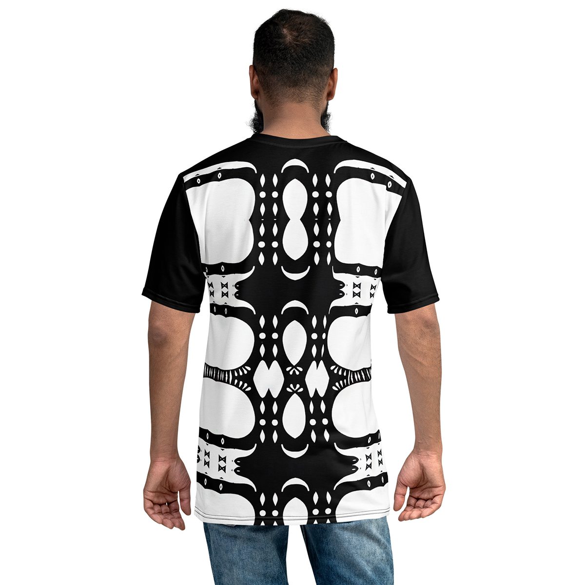 Black And White Pattern Uni-Sex All Over Print T-Shirt 10 Toasted Styles