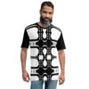 Black And White Pattern Uni-Sex All Over Print T-Shirt 8 Toasted Styles