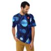 Blue Geometric Pattern #2 All Over Print Uni-Sex T-Shirt 8 Toasted Styles