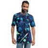 Blue Geometric Pattern #3 All Over Print Uni-Sex T-Shirt 10 Toasted Styles