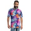 Colorful Leafy All Over Print Uni-Sex T-Shirt 9 Toasted Styles