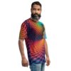 Colorful Spiral Vortex All Over Print Uni-Sex T-Shirt 8 Toasted Styles