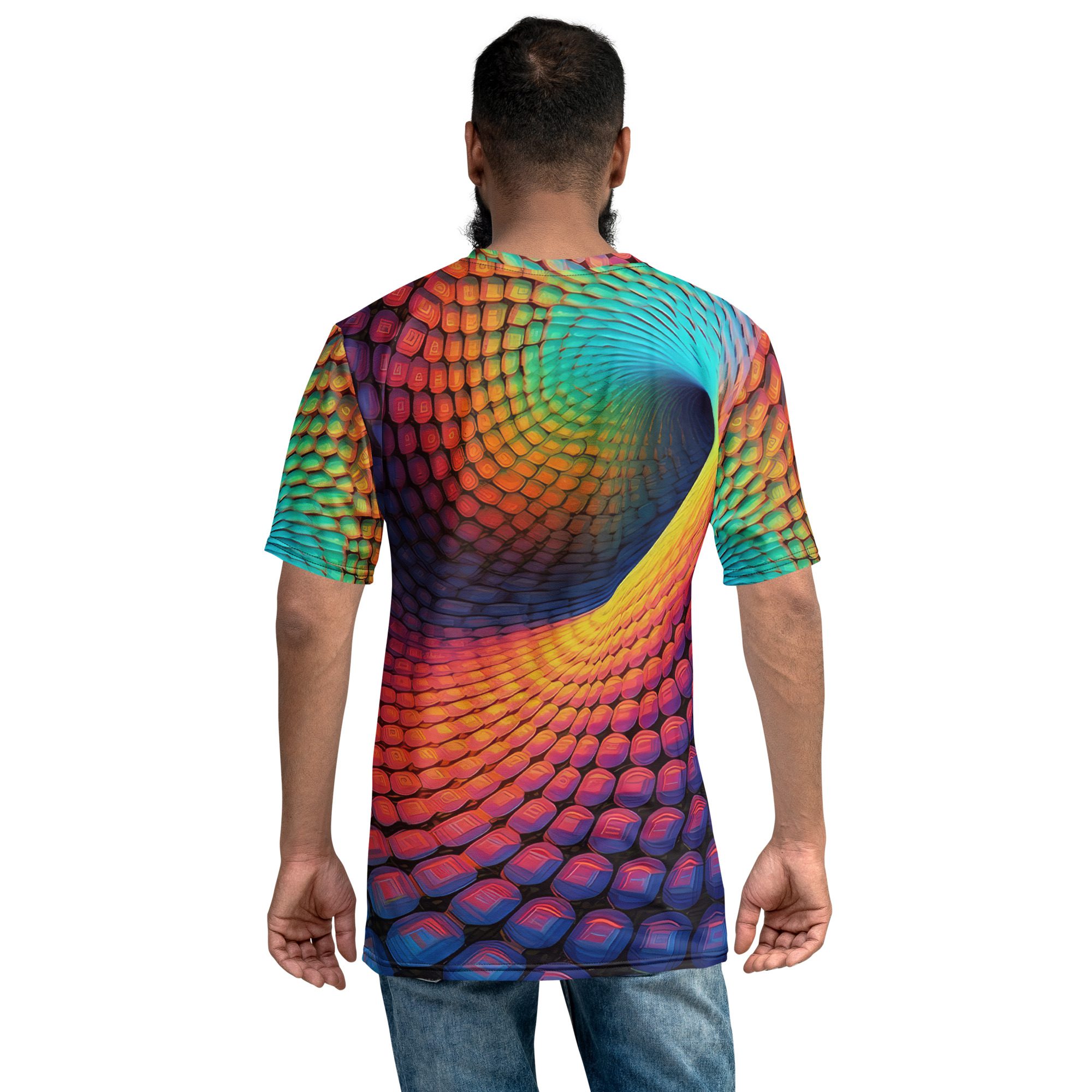 Colorful Spiral Vortex All Over Print Uni-Sex T-Shirt 10 Toasted Styles