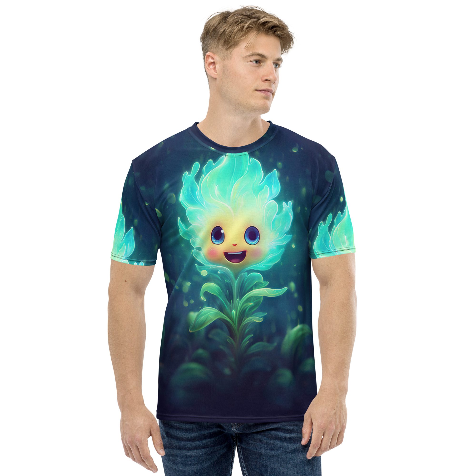 Cute Habanero Flower Flames Uni-Sex All Over Print T-Shirt 10 Toasted Styles