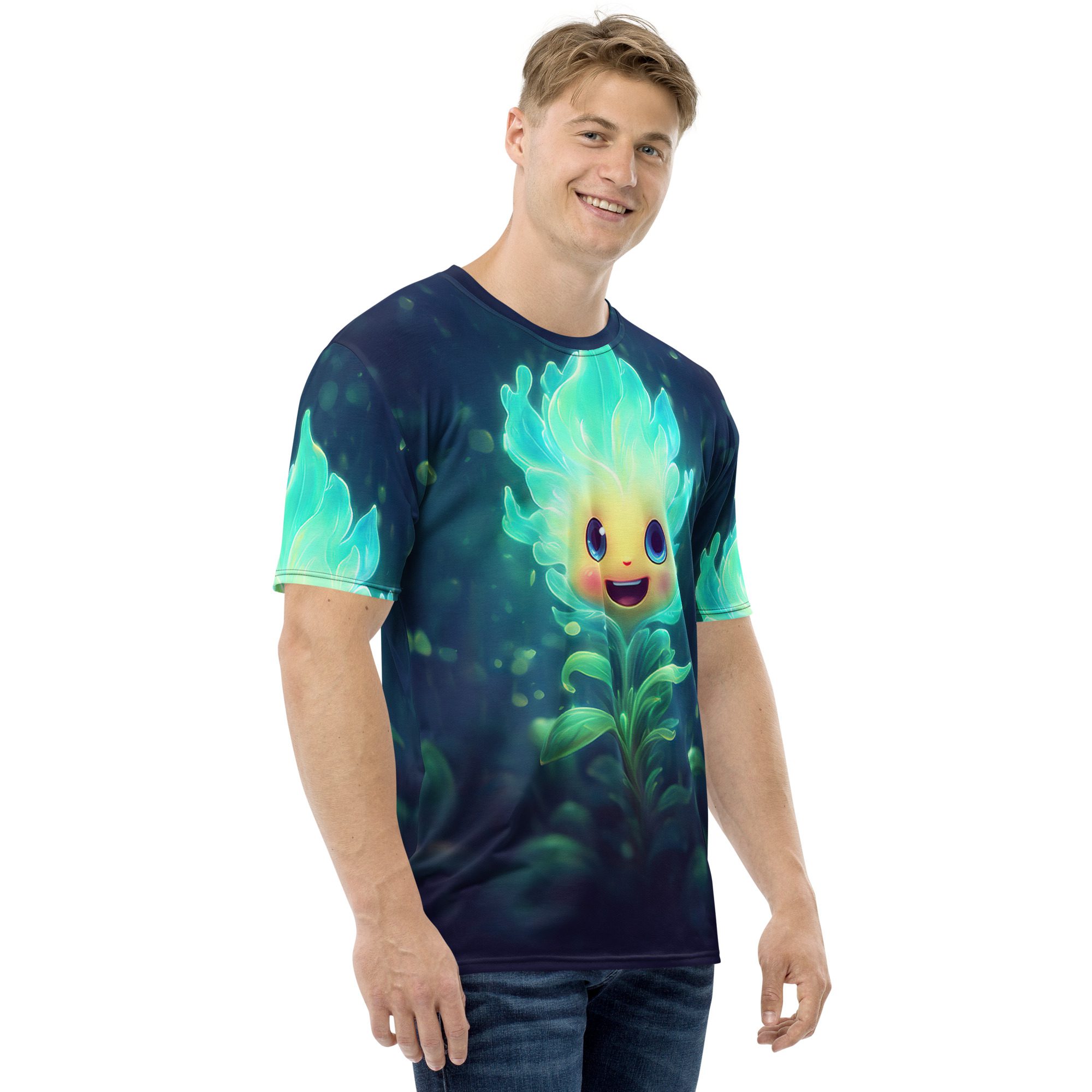 Cute Habanero Flower Flames Uni-Sex All Over Print T-Shirt 9 Toasted Styles
