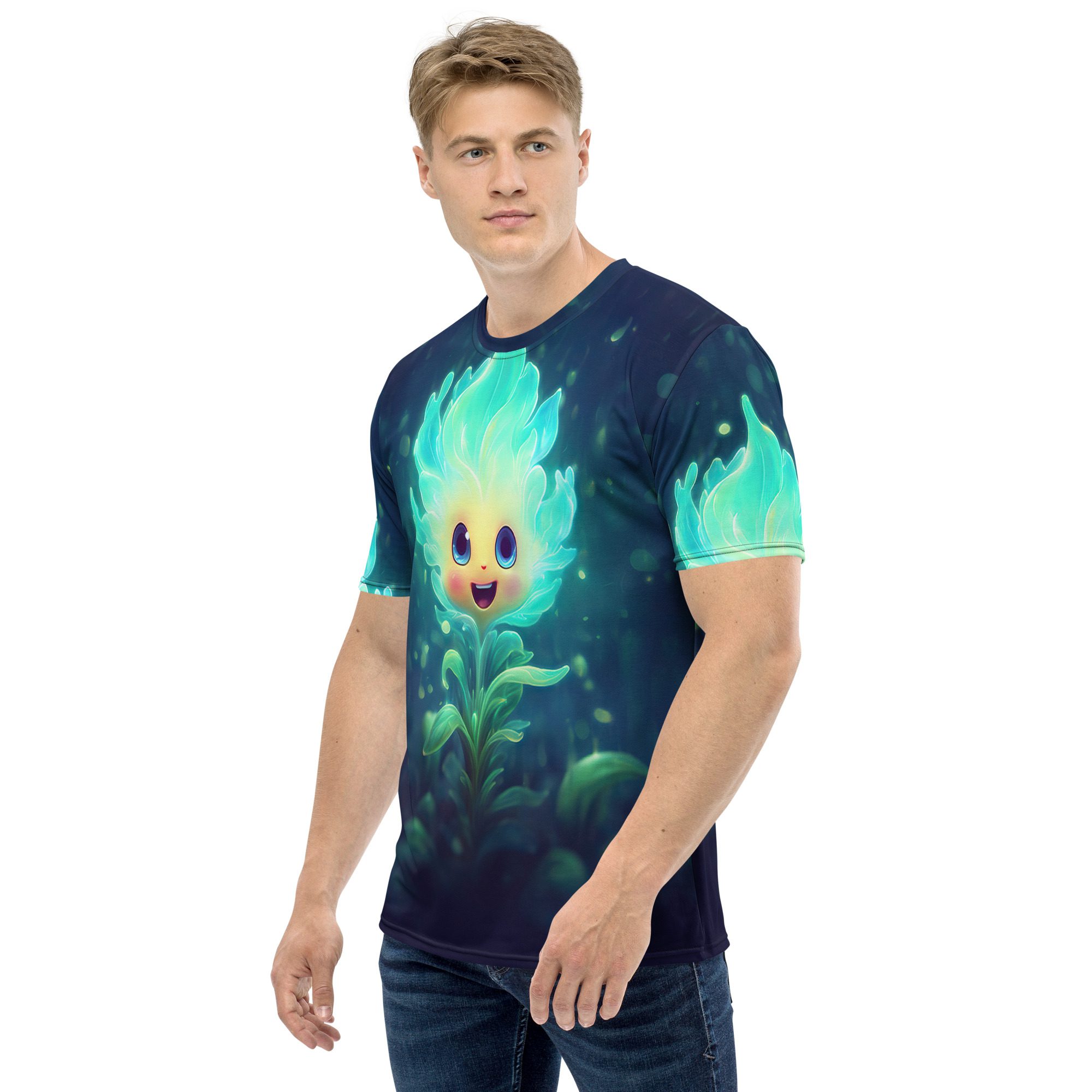 Cute Habanero Flower Flames Uni-Sex All Over Print T-Shirt 8 Toasted Styles