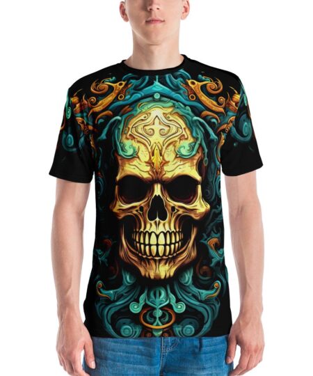 Decal Skull All Over Print Uni-Sex T-Shirt 8 Toasted Styles
