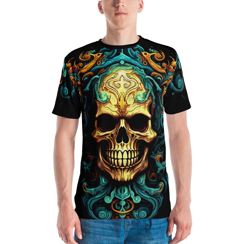 Decal Skull All Over Print Uni-Sex T-Shirt 8 Toasted Styles