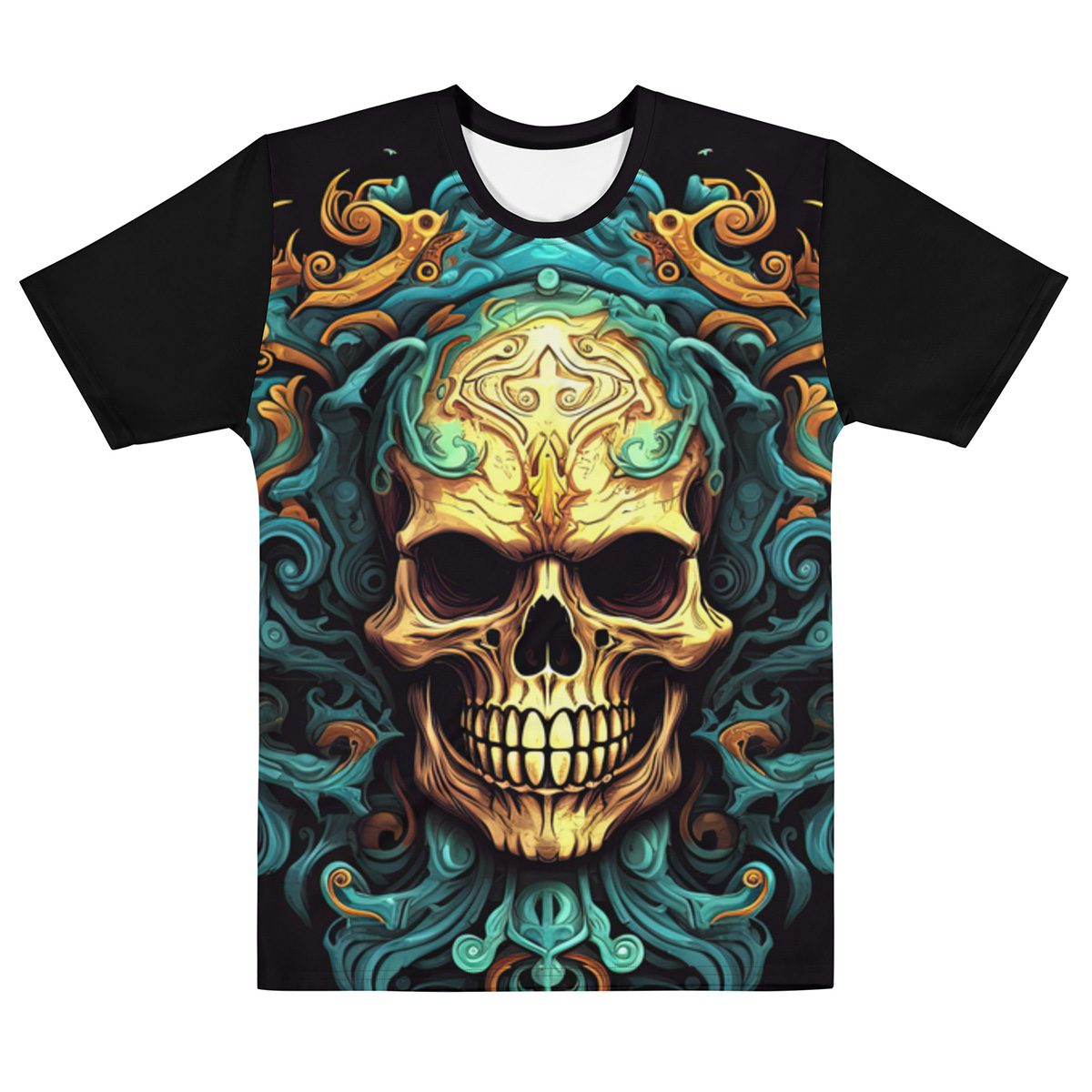 Decal Skull All Over Print Uni-Sex T-Shirt 6 Toasted Styles