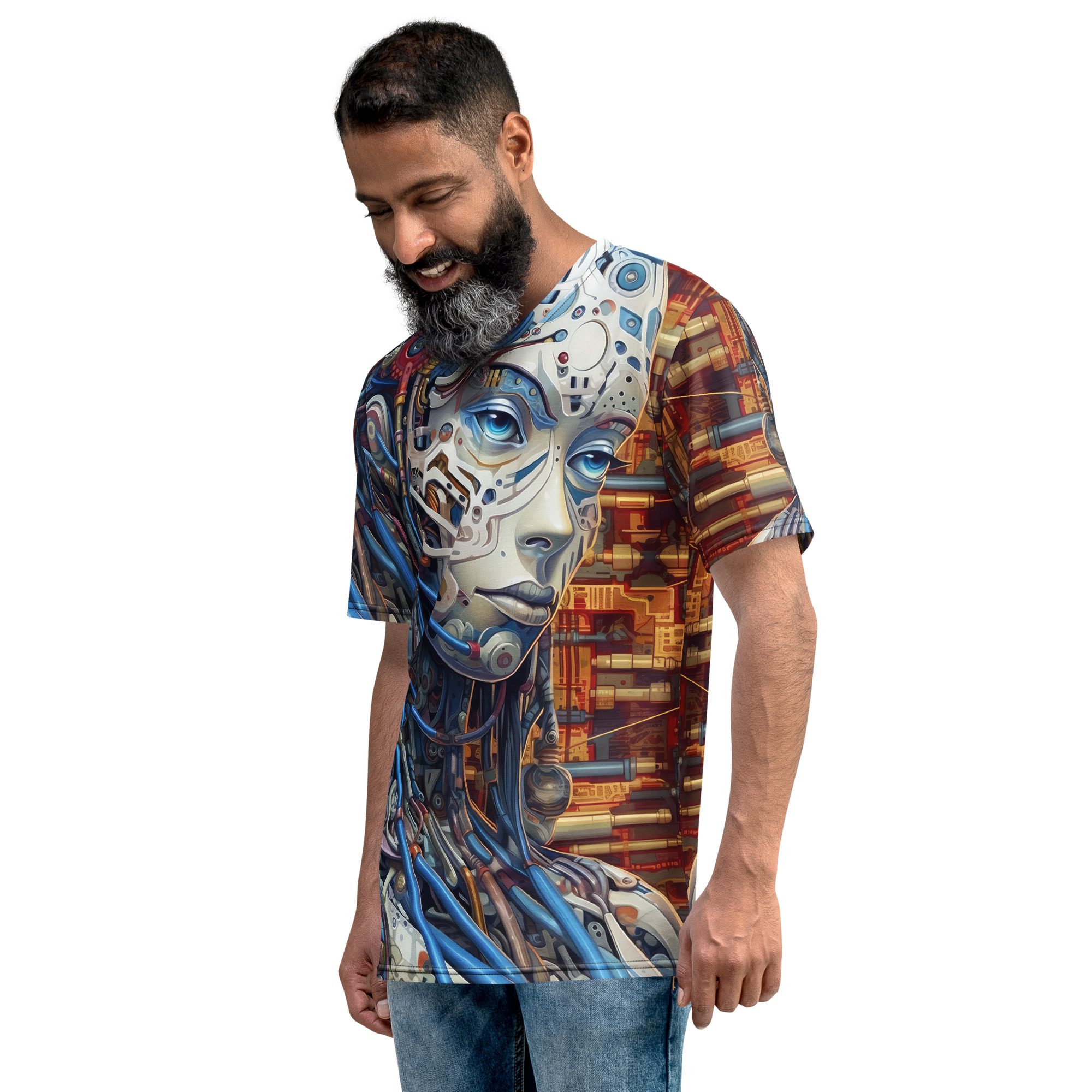 Dynamic Biomechanical Skull #2 All Over Print Uni-Sex T-Shirt 10 Toasted Styles