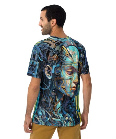 Dynamic Biomechanical Skull #3 All Over Print Uni-Sex T-Shirt 8 Toasted Styles