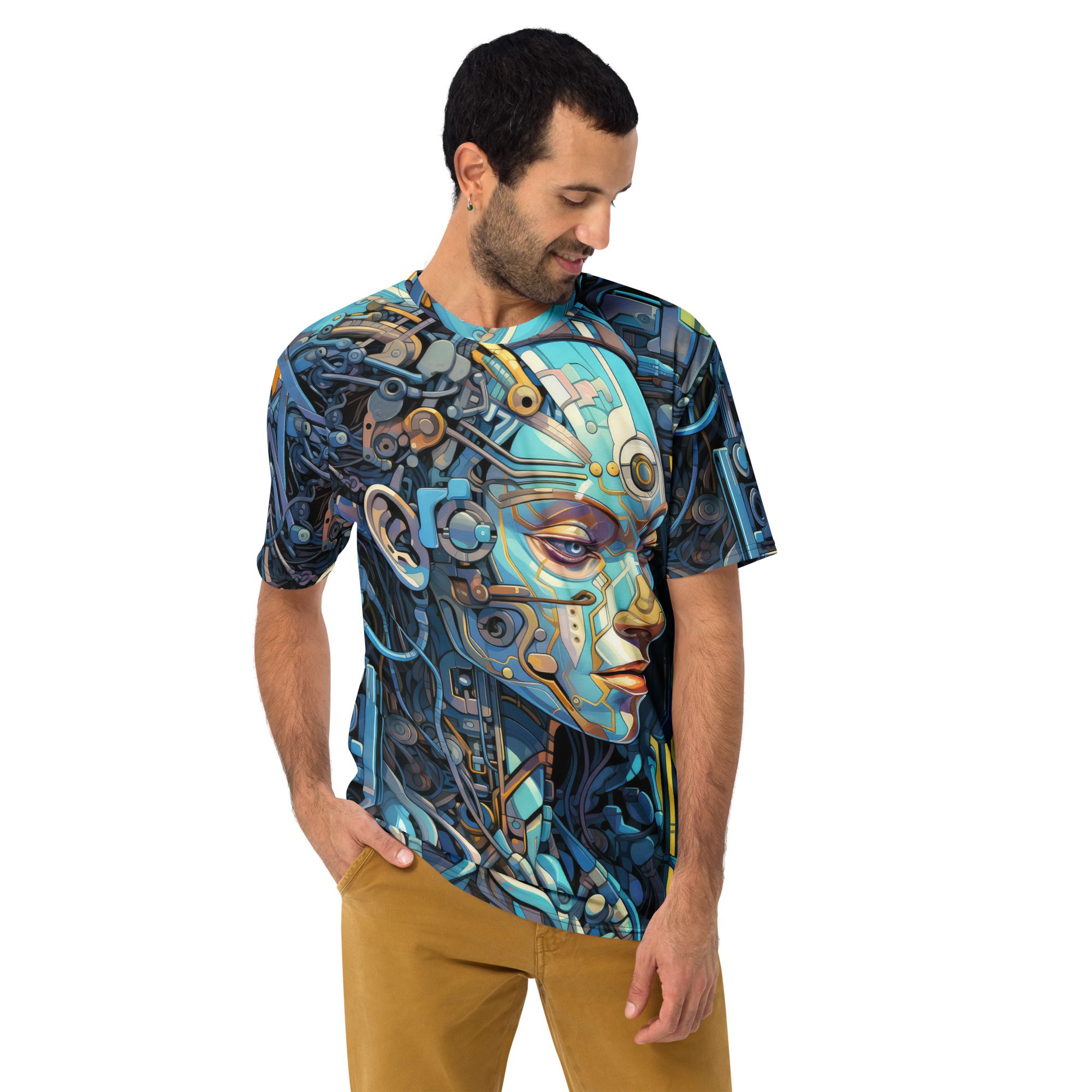 Dynamic Biomechanical Skull #3 All Over Print Uni-Sex T-Shirt 10 Toasted Styles