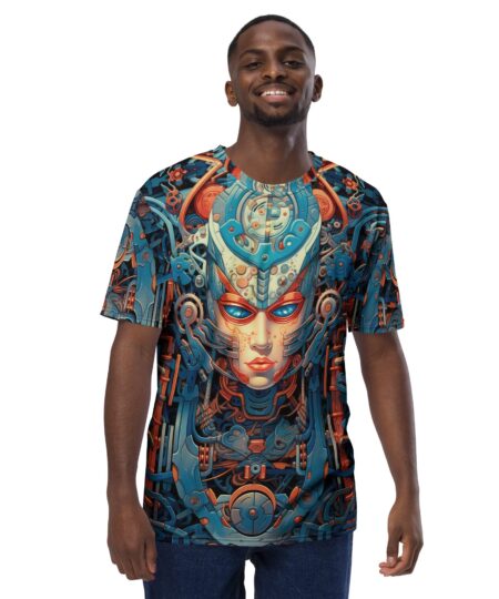 Dynamic Biomechanical Skull #5 All Over Print Uni-Sex T-Shirt 10 Toasted Styles