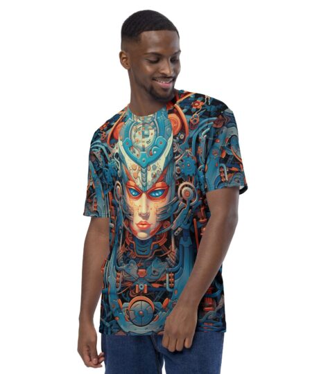 Dynamic Biomechanical Skull #5 All Over Print Uni-Sex T-Shirt 9 Toasted Styles