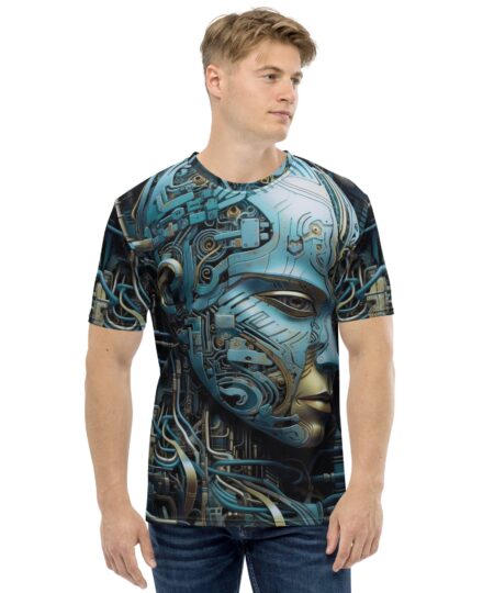 Dynamic Biomechanical Skull #6 All Over Print Uni-Sex T-Shirt 10 Toasted Styles
