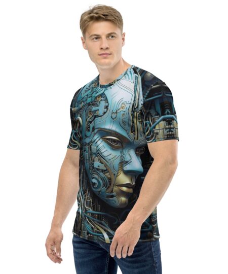 Dynamic Biomechanical Skull #6 All Over Print Uni-Sex T-Shirt 9 Toasted Styles
