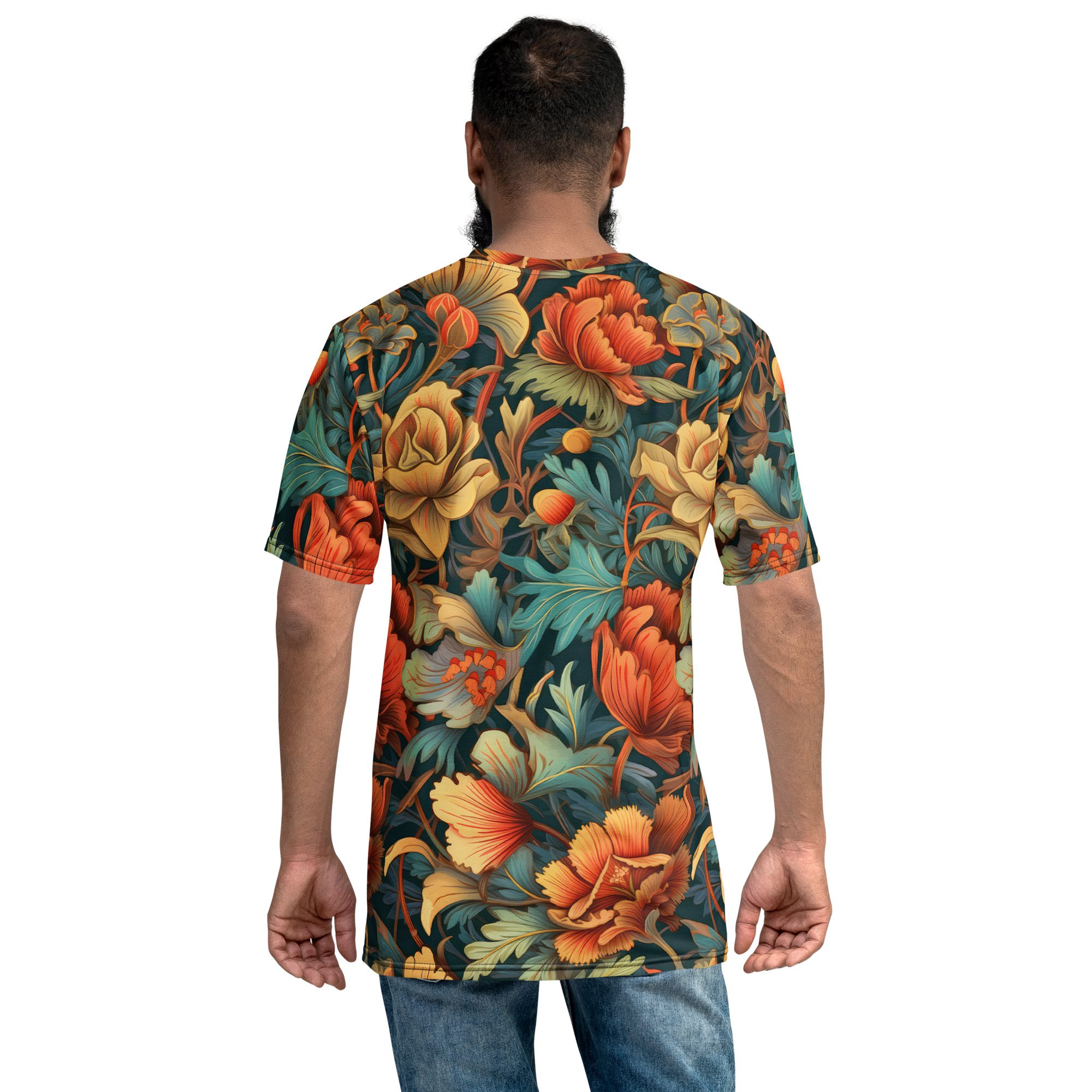 Floral Pattern Uni-Sex All Over Print T-Shirt 10 Toasted Styles