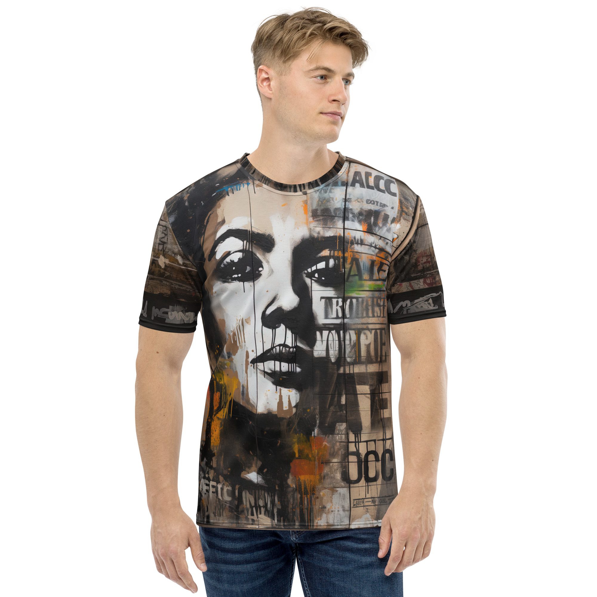 Graffiti All Over Print Uni-Sex T-Shirt 10 Toasted Styles
