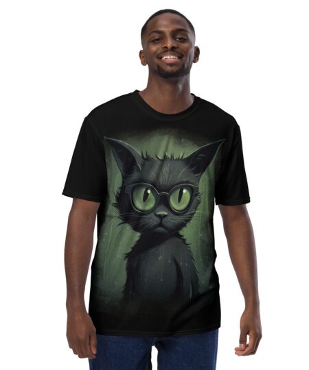 Green Cat All Over Print T-Shirt 9 Toasted Styles