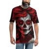 La Calavera Catrina Red Uni-Sex All Print T-Shirt V1 9 Toasted Styles